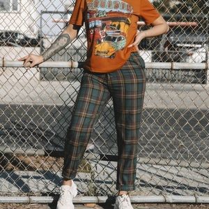 SHEIN Plaid Pants